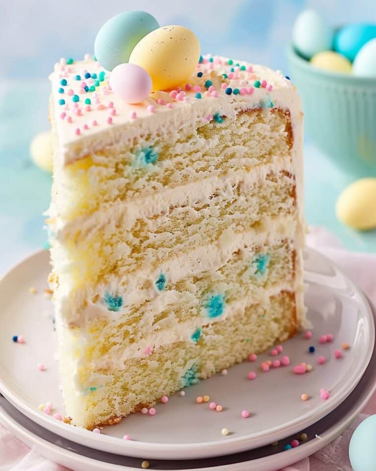 Speckled Egg Easter Cake