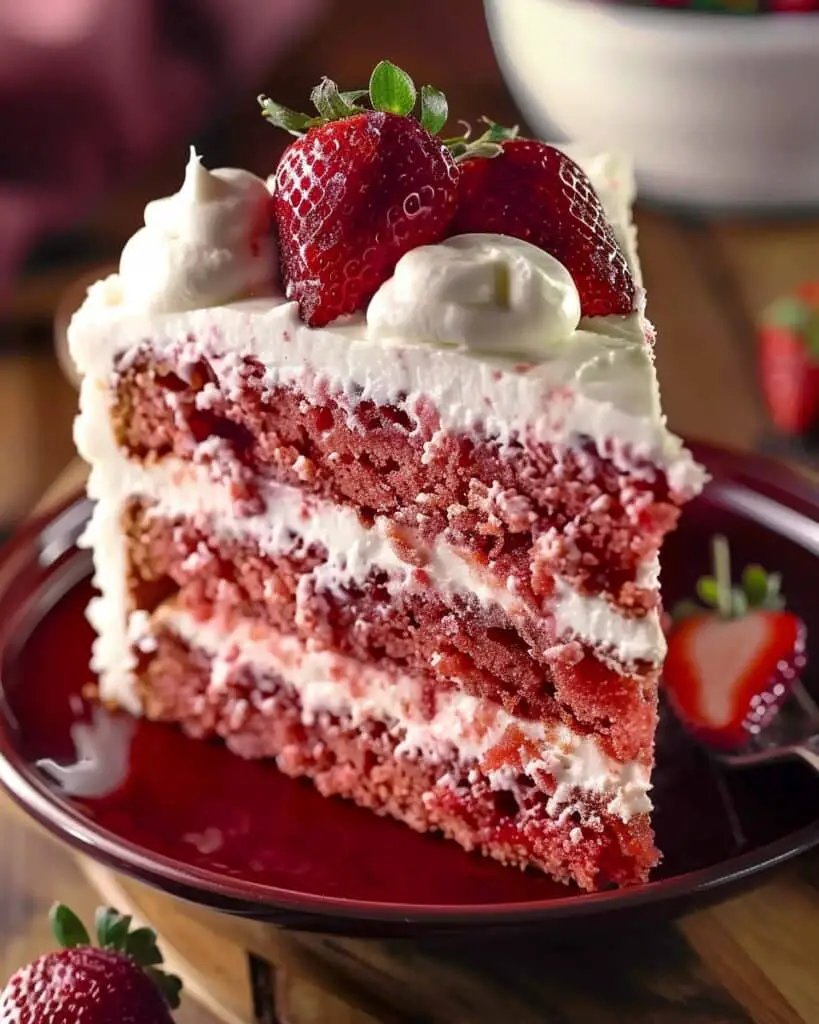 Best Strawberry Cake Ever