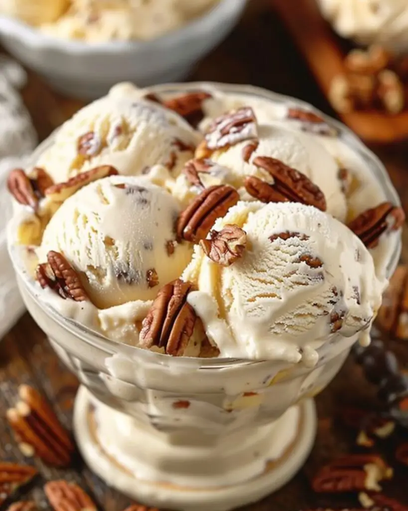 Homemade Butter Pecan Ice Cream Recipe