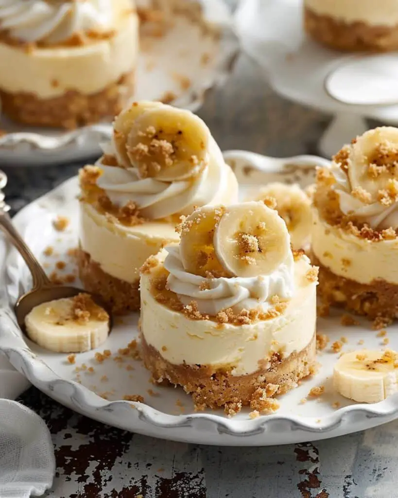 Mini Banana Pudding Cheesecakes