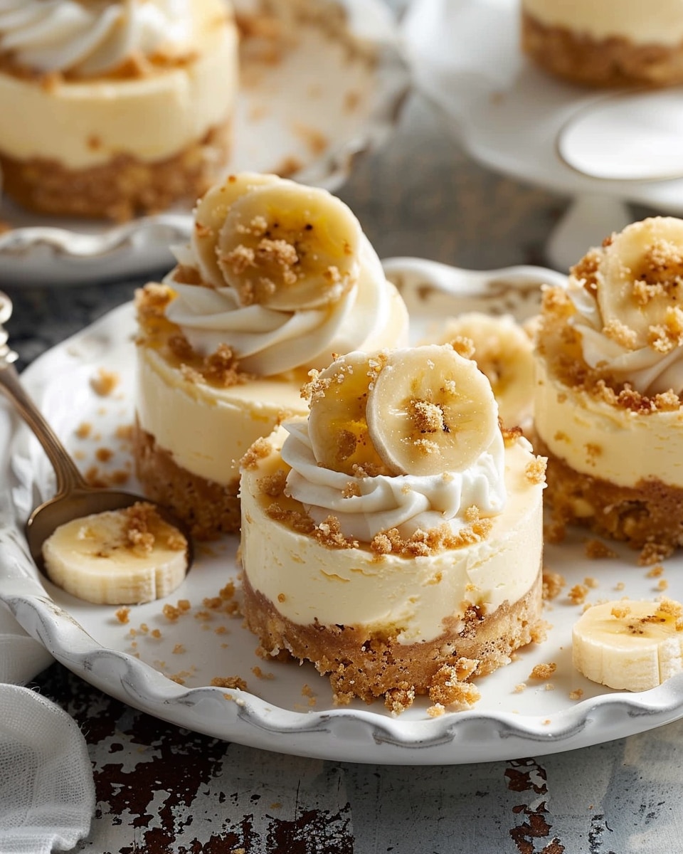 Mini Banana Pudding Cheesecakes
