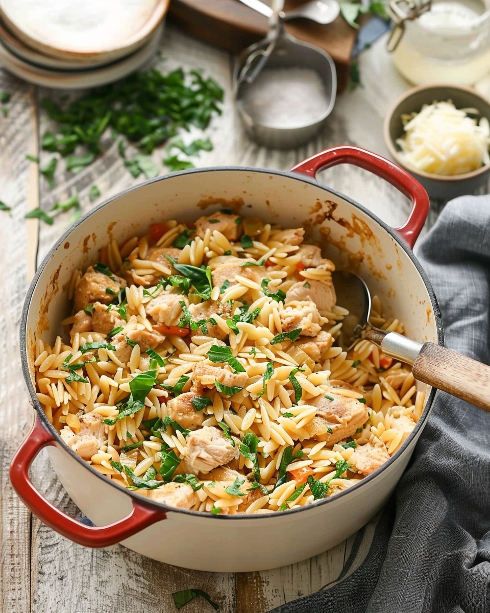 One Pot Chicken Orzo