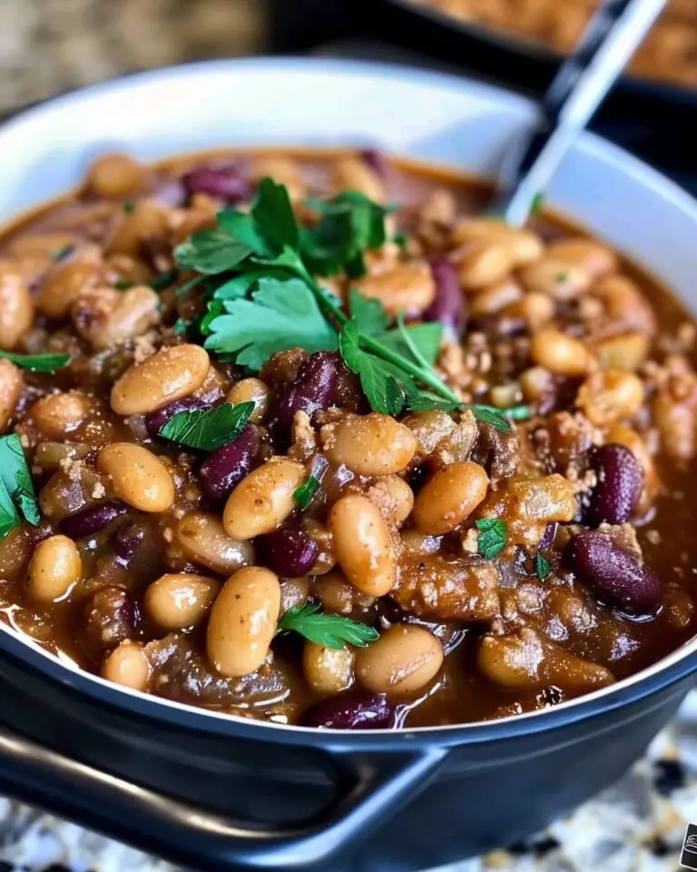The BEST Slow Cooker Cowboy Beans