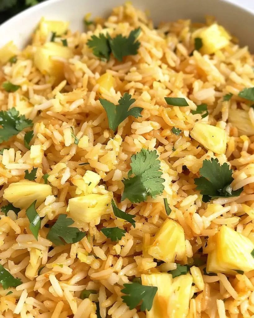 Easy Pineapple Lime Rice Recipe (with cilantro)