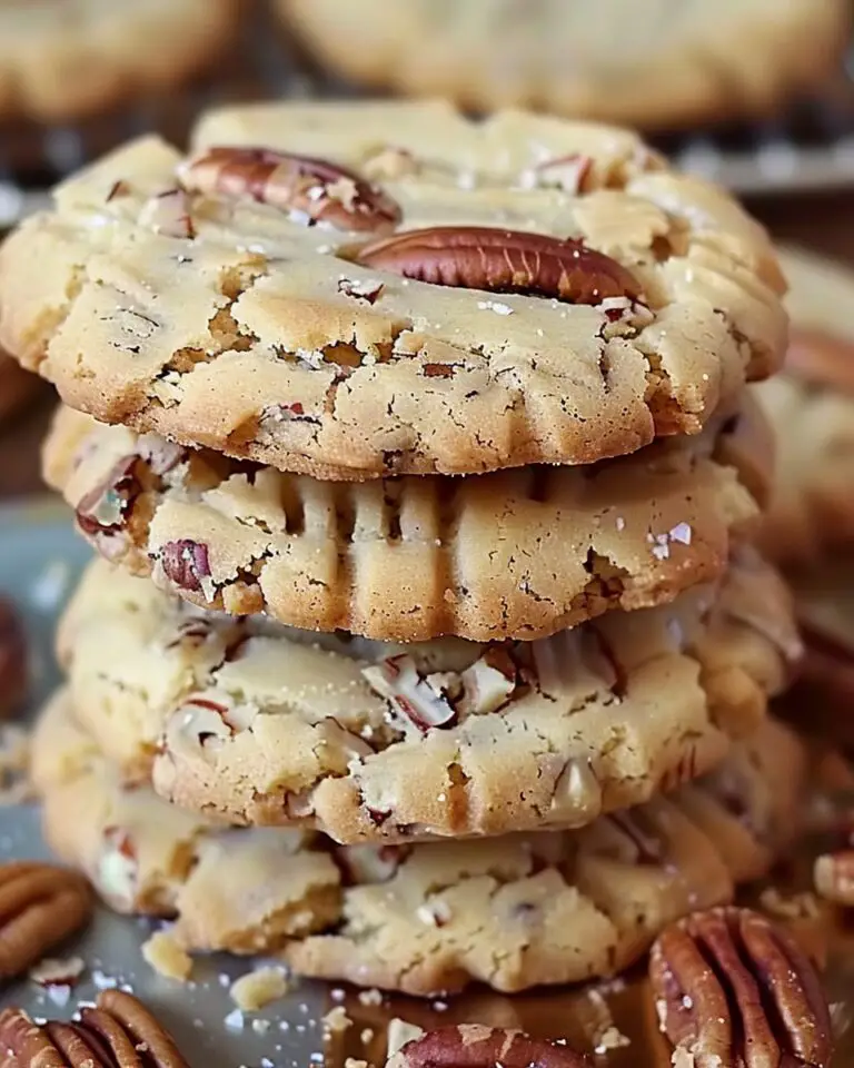 Buttery Pecan Shortbread Cookies