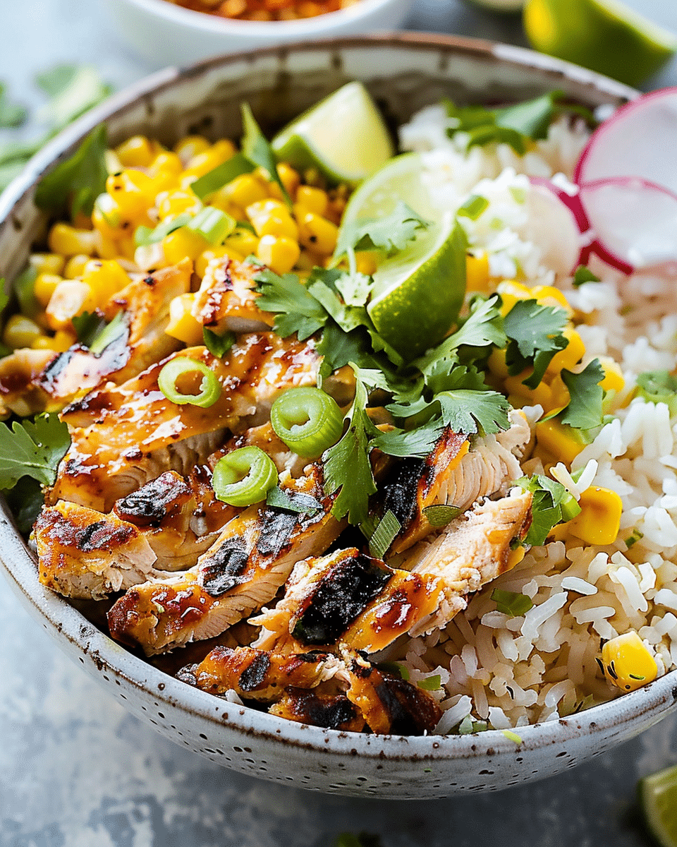 Street Corn Chicken Rice Bowl Recipe