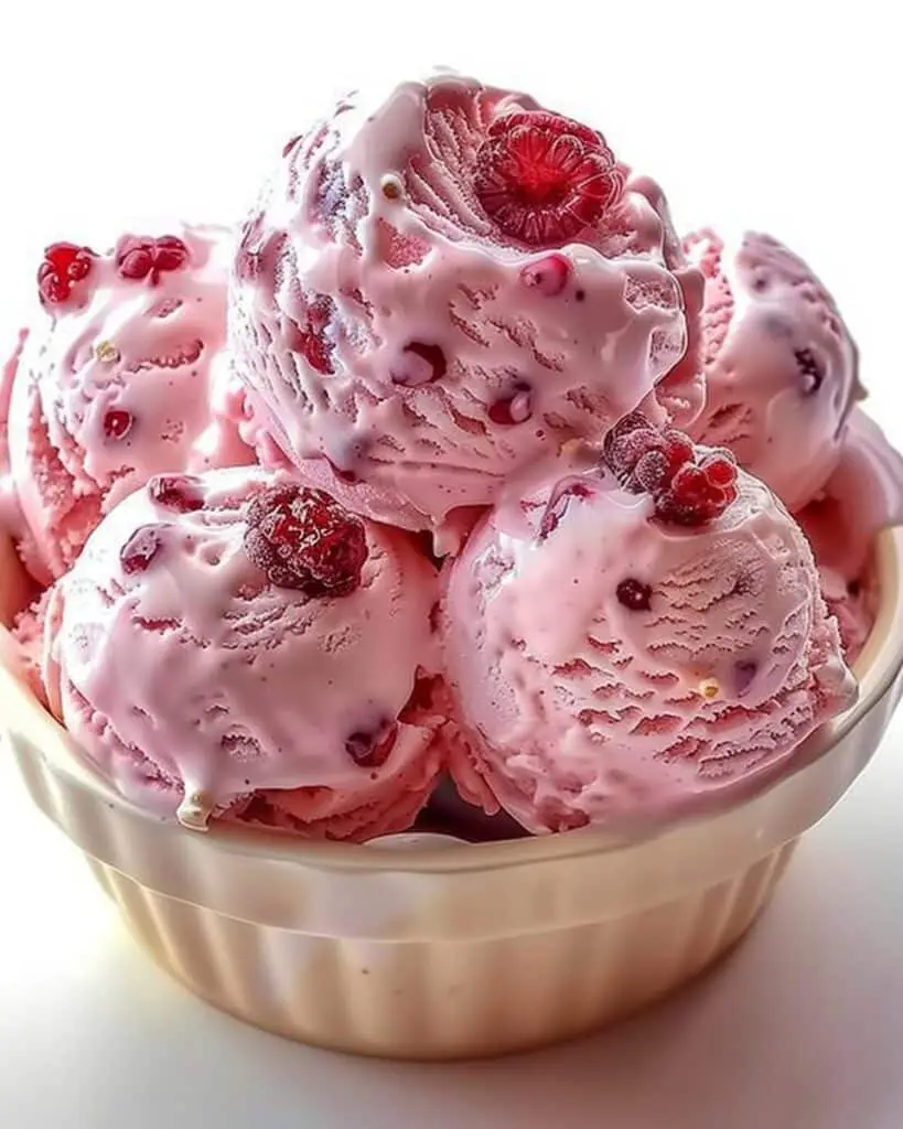 Strawberry Vanilla Bean Ice Cream