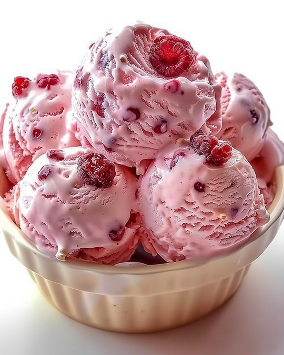 Strawberry Vanilla Bean Ice Cream