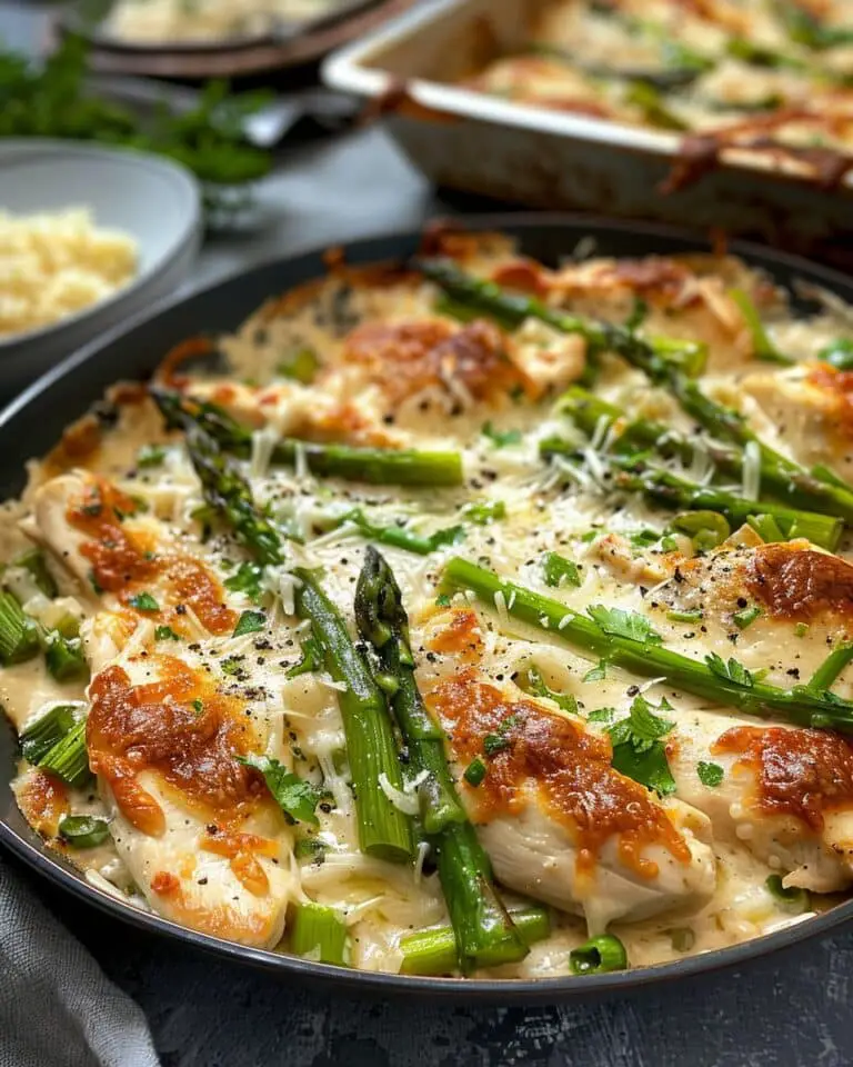 Caesar Chicken with Asparagus