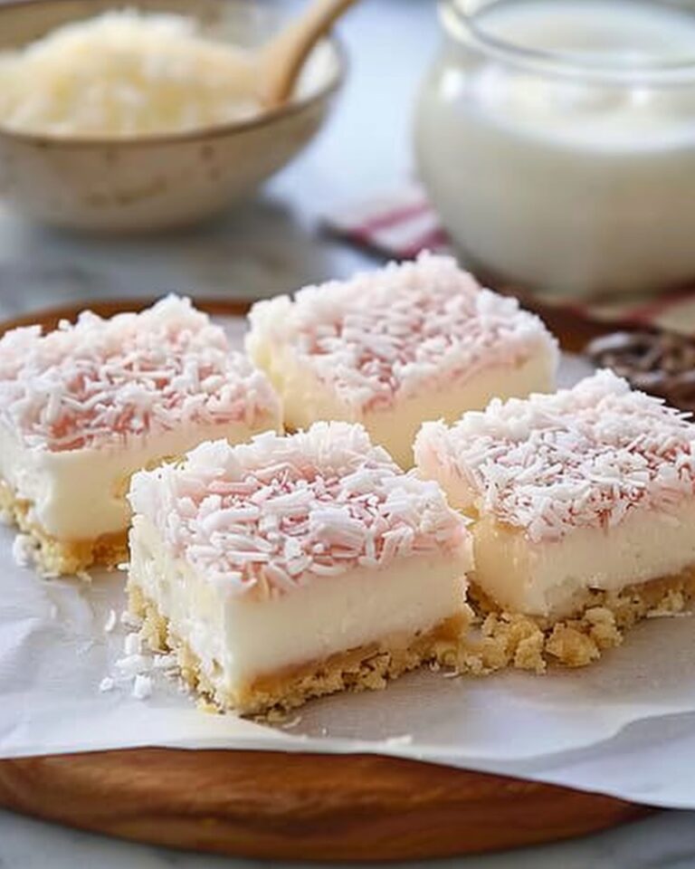Easy Coconut Ice Slice Recipe: No-Bake Sweet Treat Ready in 10 Minutes