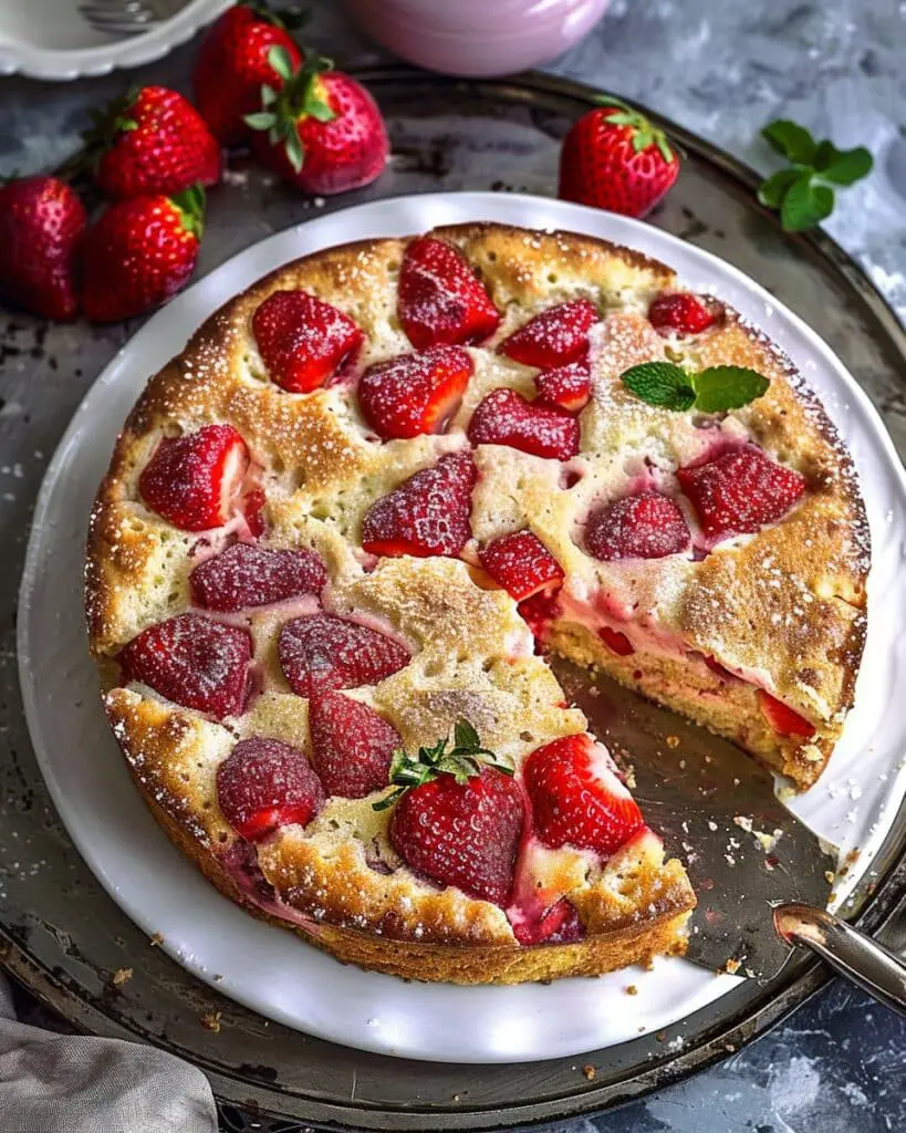 French Strawberry Cake
