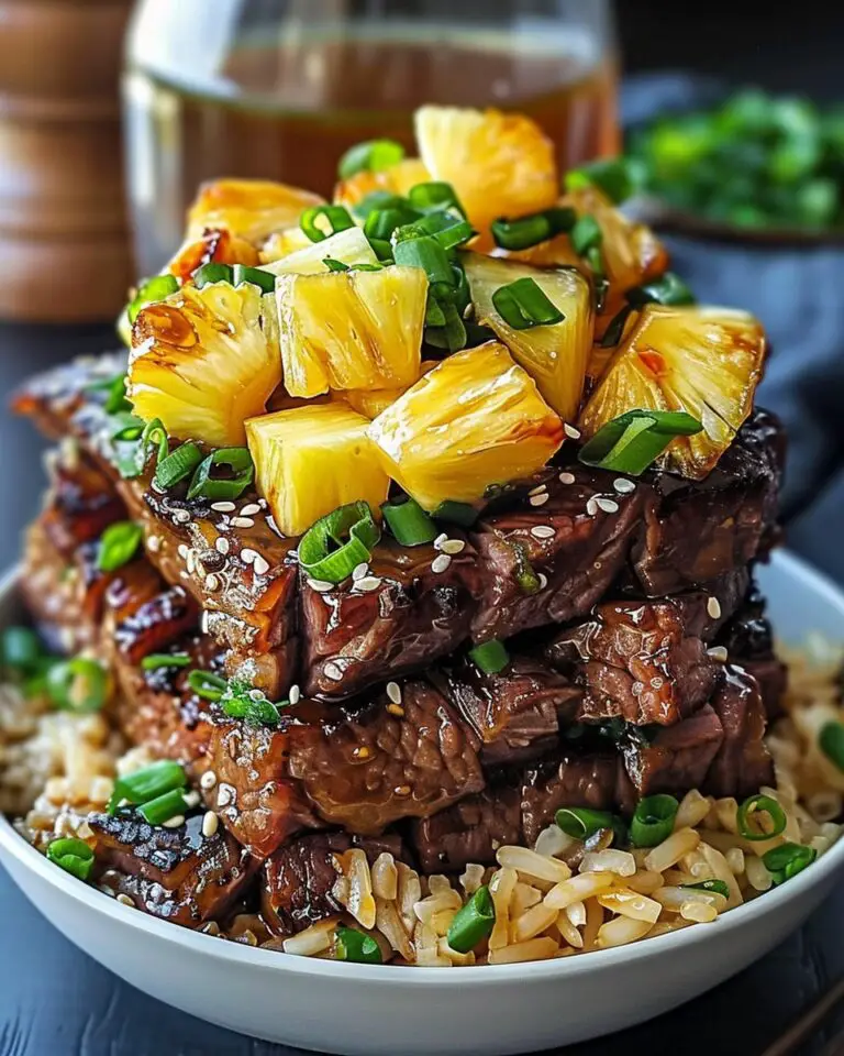 Teriyaki Beef & Pineapple Rice Bowl