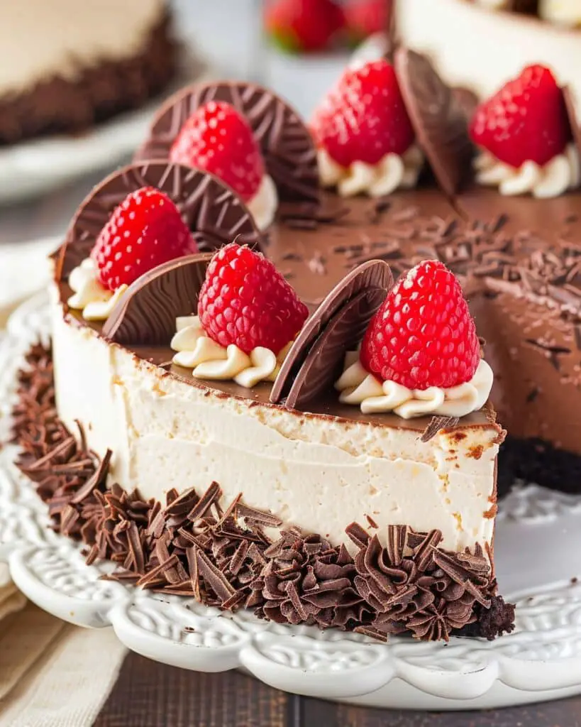 Triple Threat Chocolate Cheesecake
