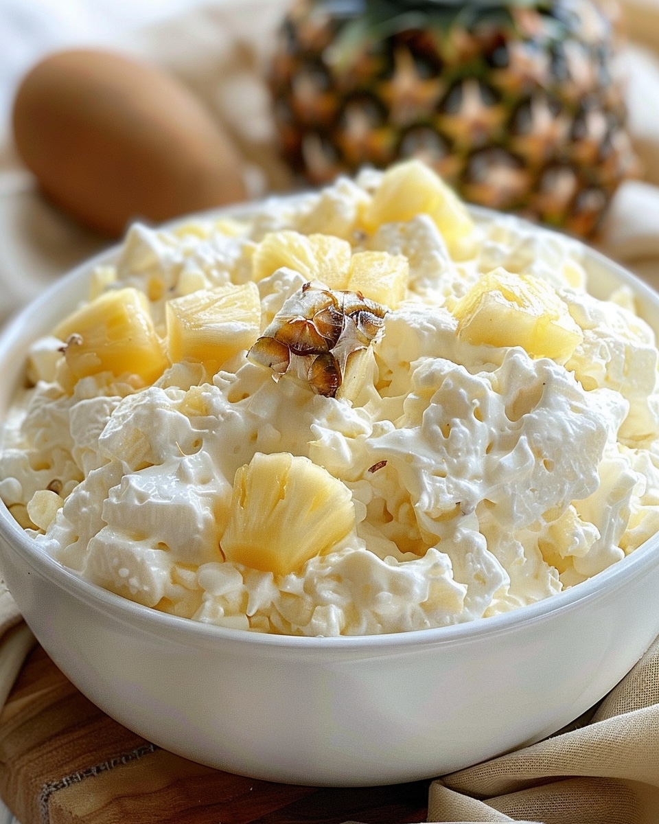 Pineapple Fluff – A Tropical Spoonful of Sunshine