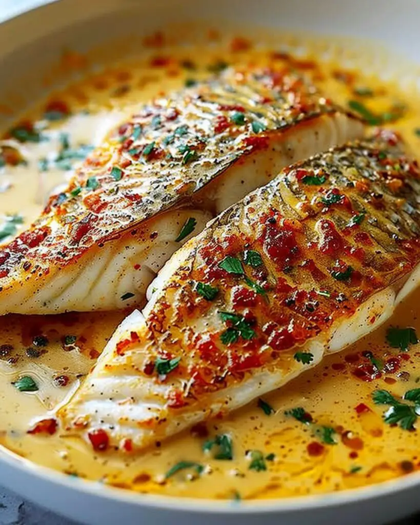 Red Snapper with Creamy Creole Sauce