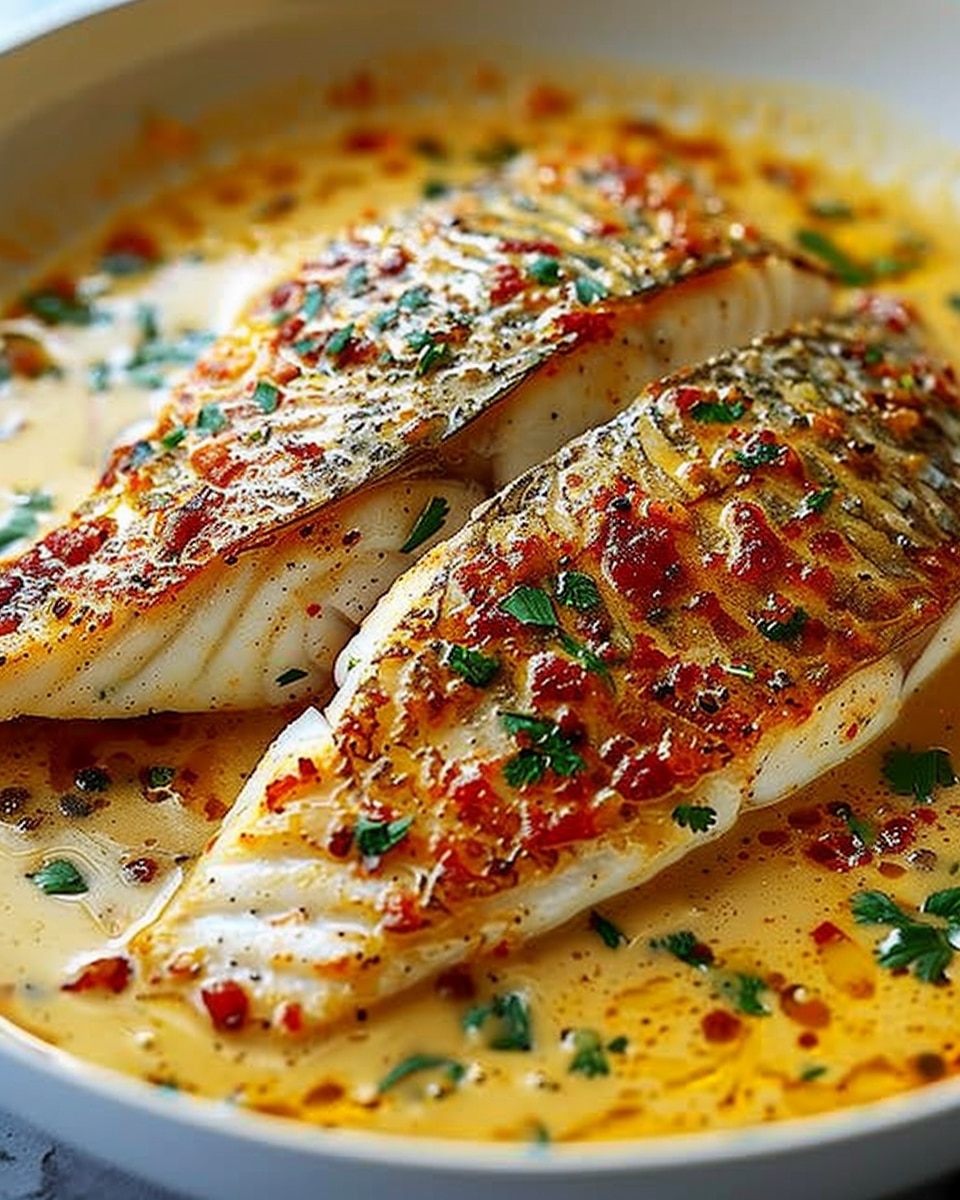Red Snapper with Creamy Creole Sauce