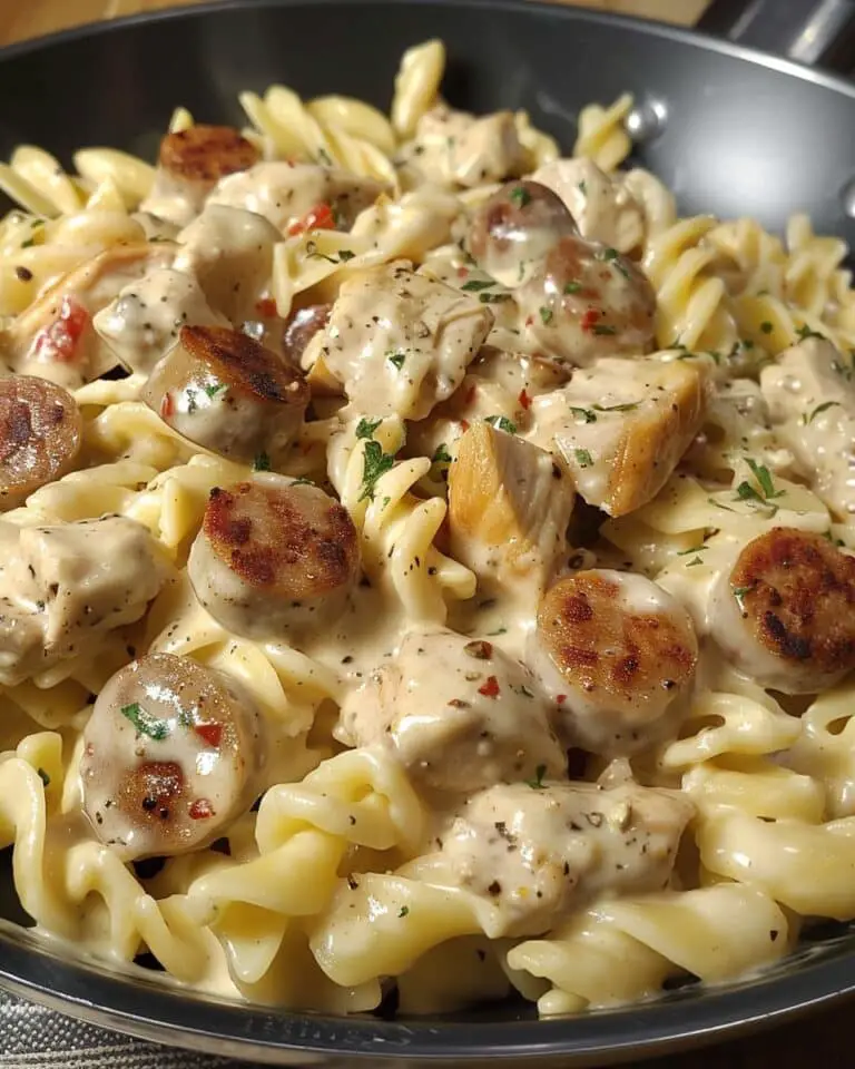 Creamy Pepper Jack Chicken & Sausage Pasta