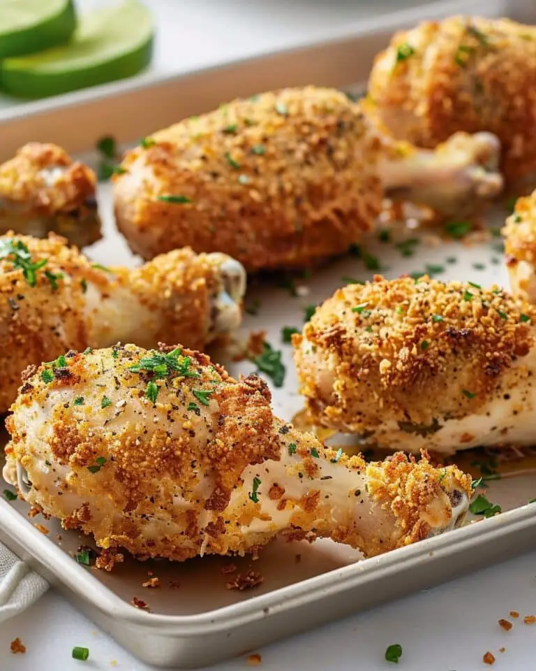 Oven-Baked Ranch Crusted Chicken Drumsticks