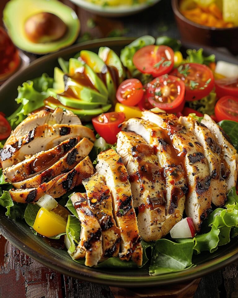 Delicious Paleo Grilled Chicken Cobb Salad