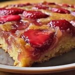 Strawberry Rhubarb Upside Down Cake