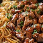 One-Pan Bold Honey BBQ Chicken & Steak Pasta