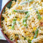 Parmesan Pasta Salad with Asparagus and Corn