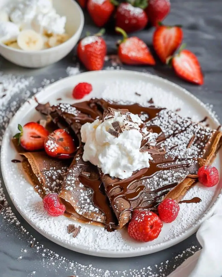 Easy Chocolate Crepes
