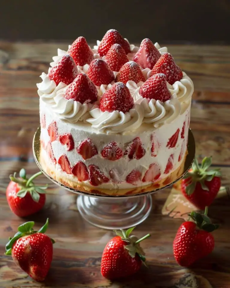 Made from Scratch Strawberries & Cream Cake