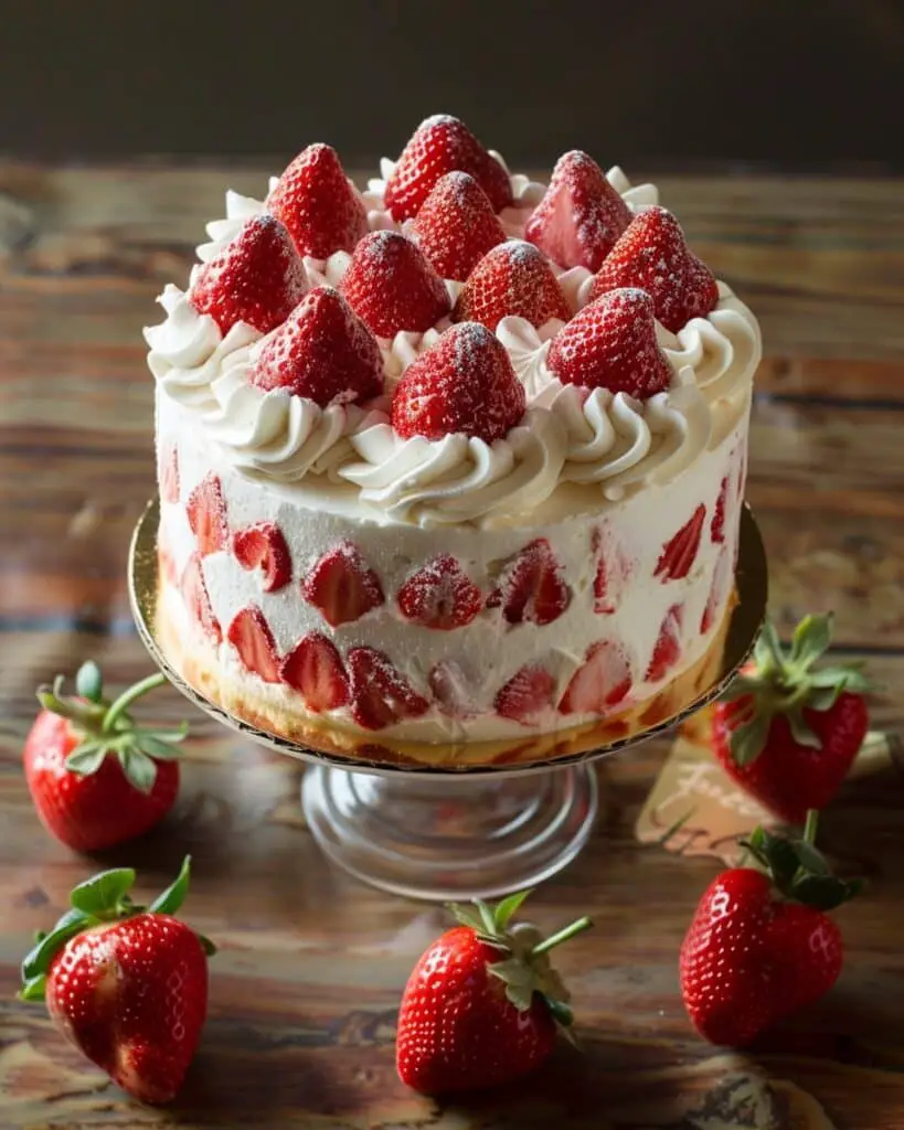Made from Scratch Strawberries & Cream Cake