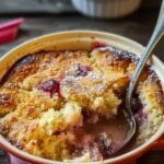Baked Sticky Rhubarb Pudding
