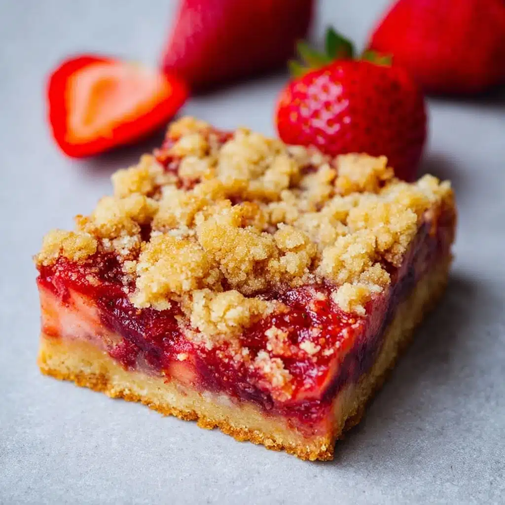 Strawberry Oatmeal Crumble Bars Recipe 5 Strawberry Oatmeal Crumble Bars Recipe - Recipe Image