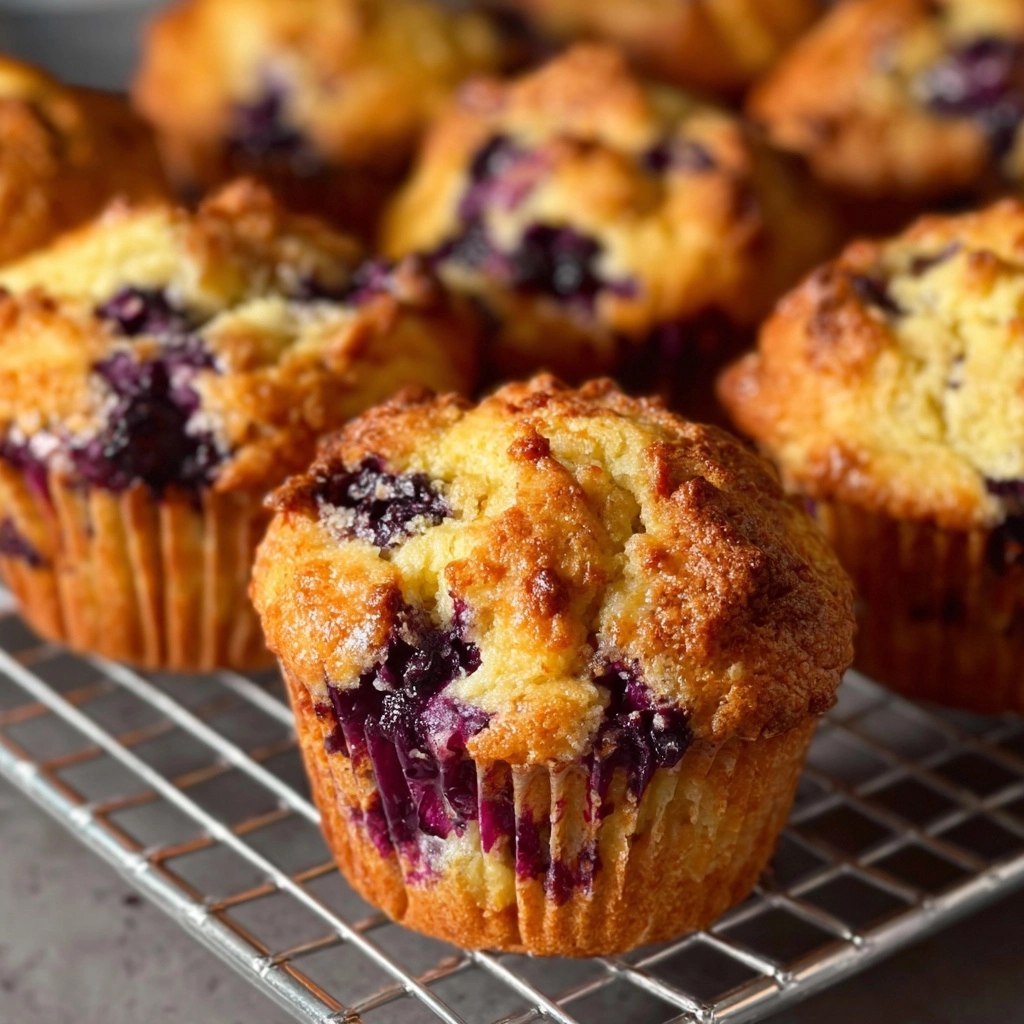 Lemon Blueberry Muffins Recipe 4 Lemon Blueberry Muffins Recipe - Recipe Image