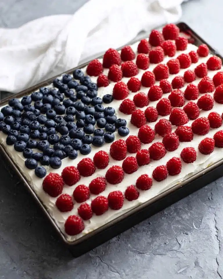 Flag Ice Cream Cake Recipe