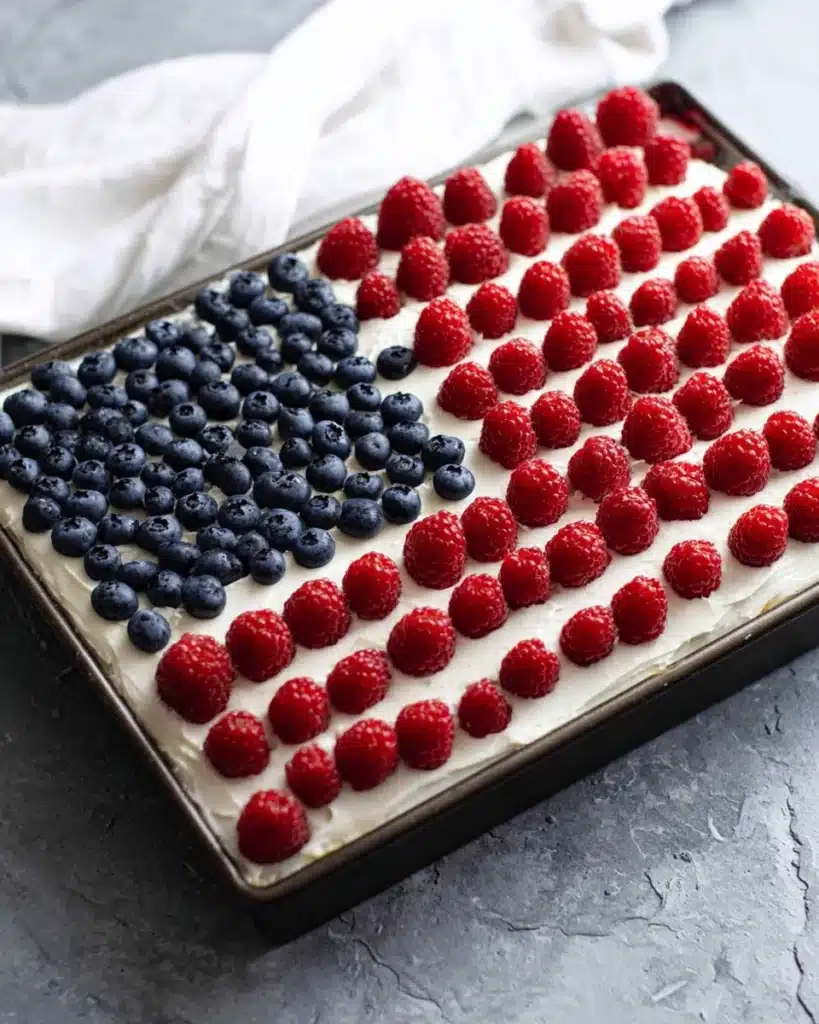Flag Ice Cream Cake Recipe