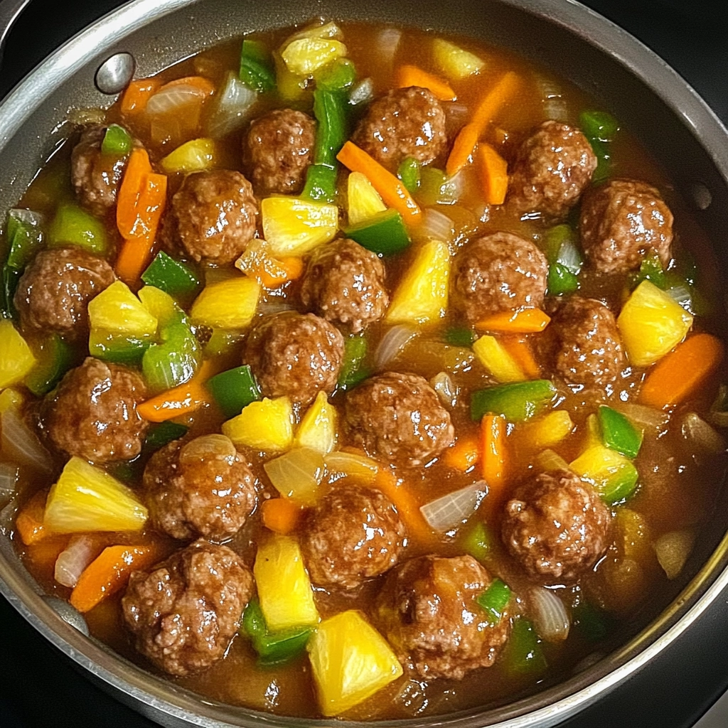 Sweet and Sour Meatballs (Suan T'ien Niu Jou Po Lo La Tzu) Recipe 5 Sweet and Sour Meatballs (Suan T'ien Niu Jou Po Lo La Tzu) Recipe - Recipe Image
