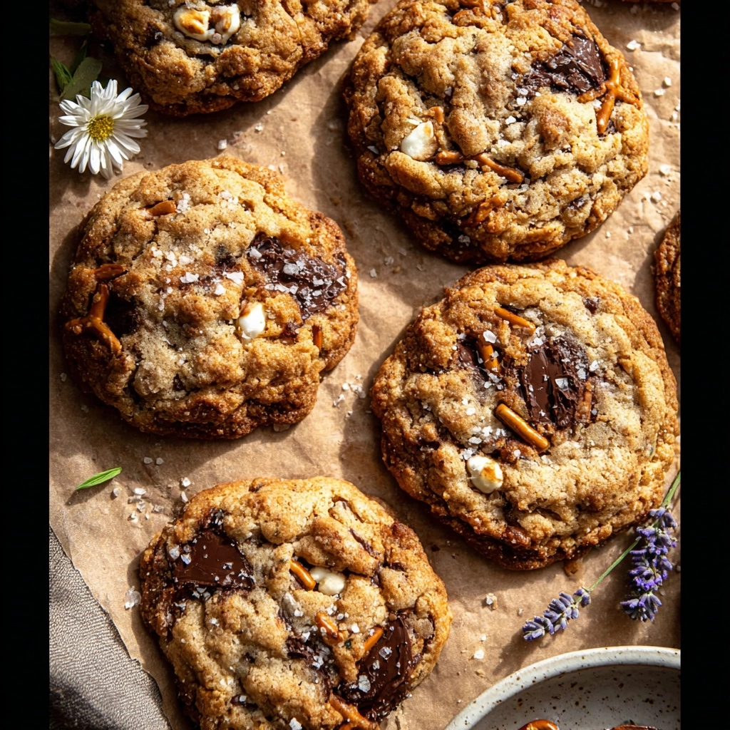 Wholesome Peanut Butter Pretzel Chocolate Chip Cookies Recipe 4 Wholesome Peanut Butter Pretzel Chocolate Chip Cookies Recipe - Recipe Image