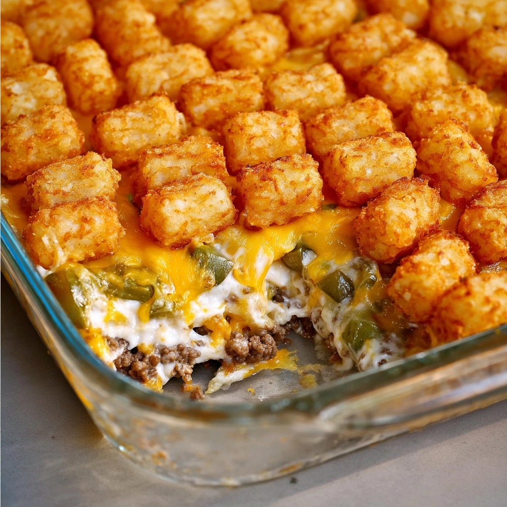 The BEST Tater Tot Casserole Recipe 5 The BEST Tater Tot Casserole Recipe - Recipe Image