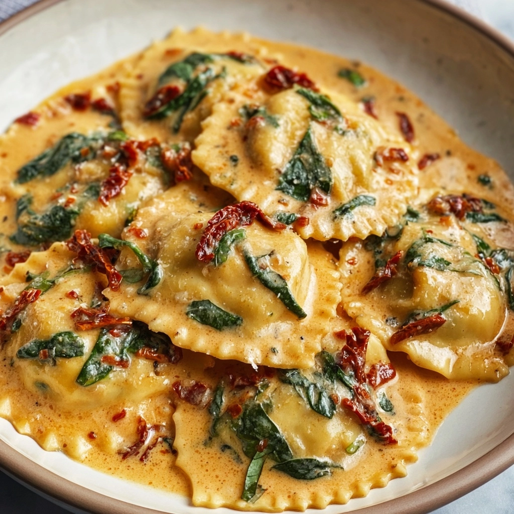 Creamy Tuscan Ravioli Recipe 4 Creamy Tuscan Ravioli Recipe - Recipe Image