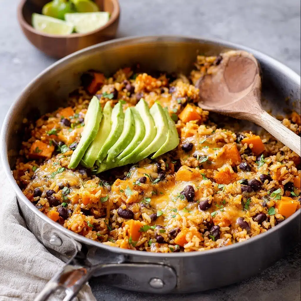 Southwest Sweet Potato, Black Bean and Rice Skillet Recipe 3 Southwest Sweet Potato, Black Bean and Rice Skillet Recipe - Recipe Image