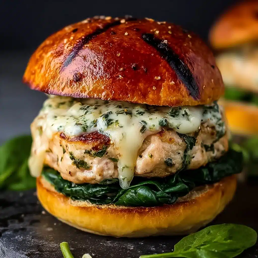 White Cheddar Spinach Chicken Burgers Recipe 5 White Cheddar Spinach Chicken Burgers Recipe - Recipe Image