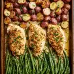 Parmesan Crusted Chicken Sheet Pan Dinner Recipe