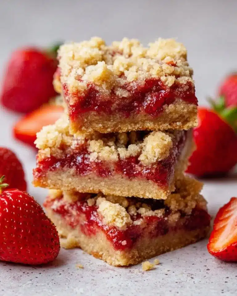 Strawberry Oatmeal Crumble Bars Recipe