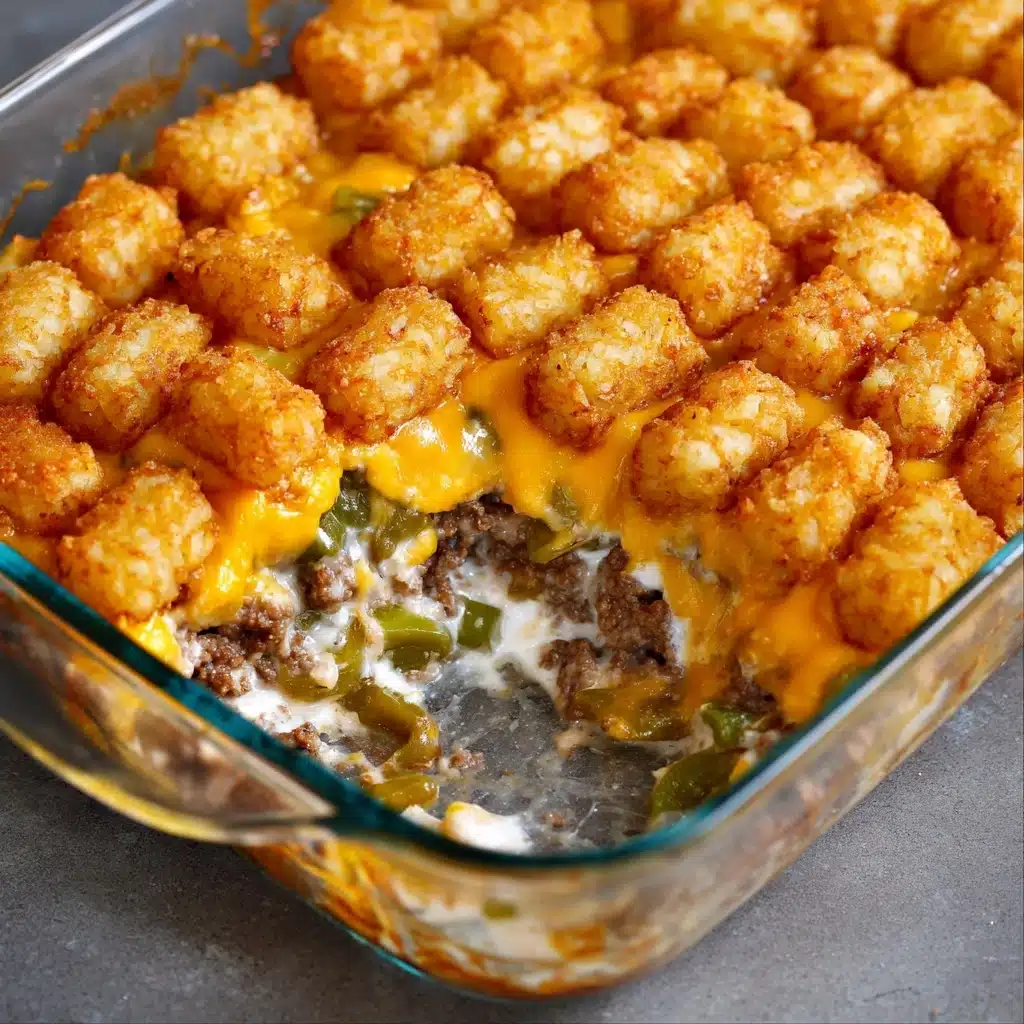 The BEST Tater Tot Casserole Recipe 4 The BEST Tater Tot Casserole Recipe - Recipe Image