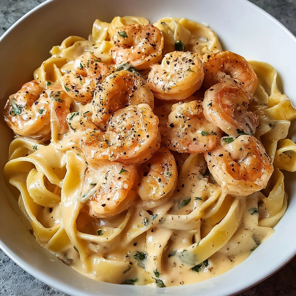 CREAMY SHRIMP FETTUCCINE PASTA WITH HOMEMADE ALFREDO SAUCE Recipe 5 CREAMY SHRIMP FETTUCCINE PASTA WITH HOMEMADE ALFREDO SAUCE Recipe - Recipe Image