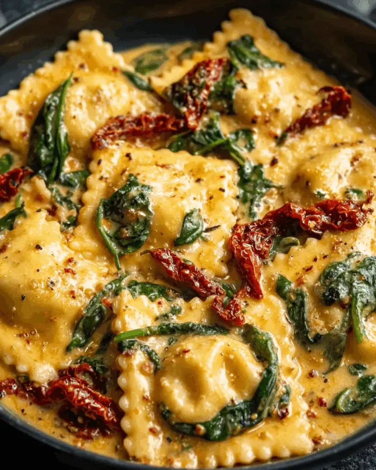Creamy Tuscan Ravioli Recipe