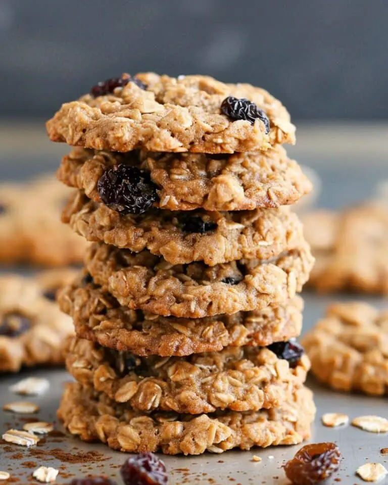 Vegan Oatmeal Raisin Cookies