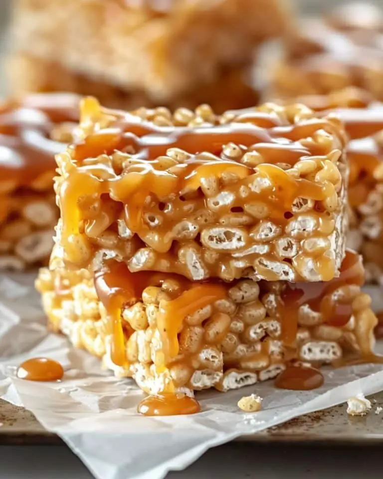 Salted Caramel Rice Krispie Treats
