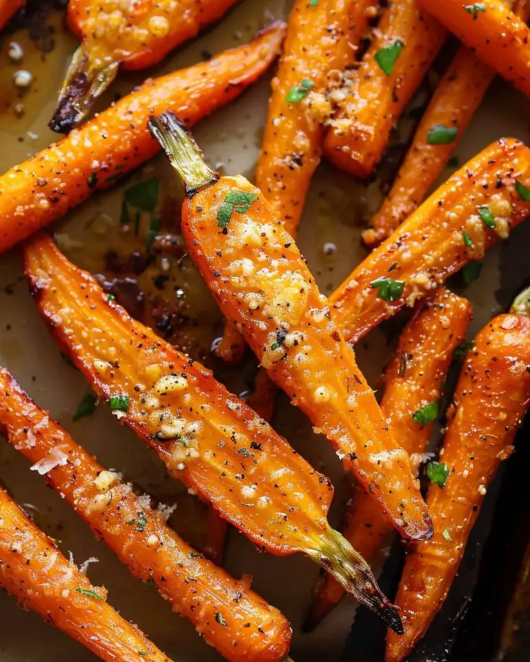 Parmesan Garlic Roasted Carrots