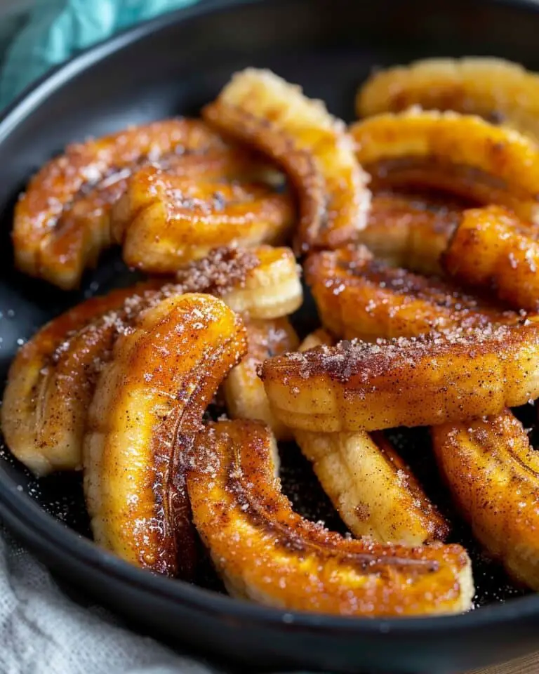 Pan Fried Cinnamon Bananas