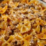 Velveeta Beef Pasta with Bowtie Noodles